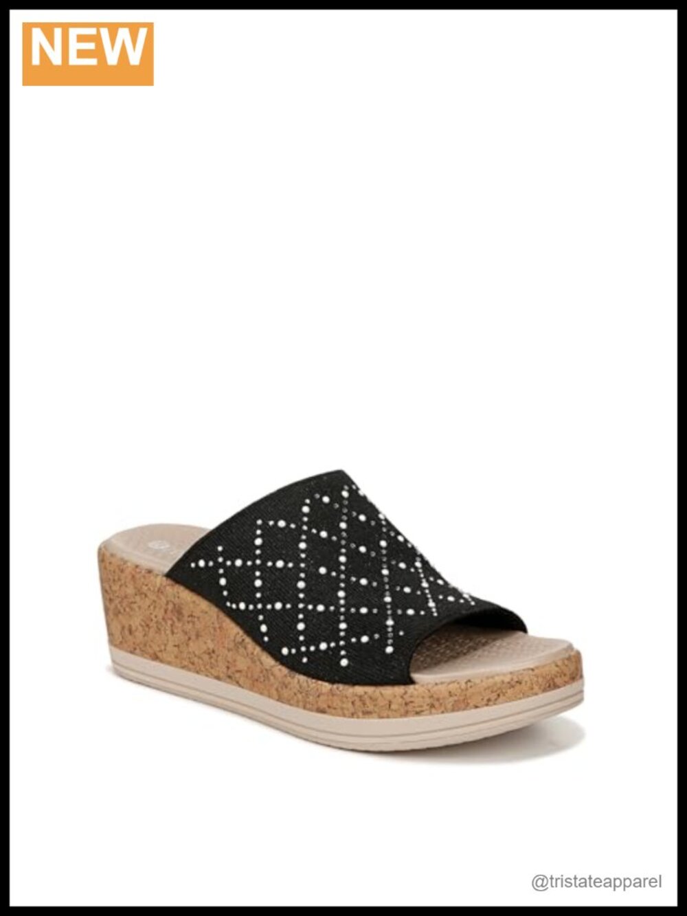 Machine Washable Wedge Sandal with Stretch Upper